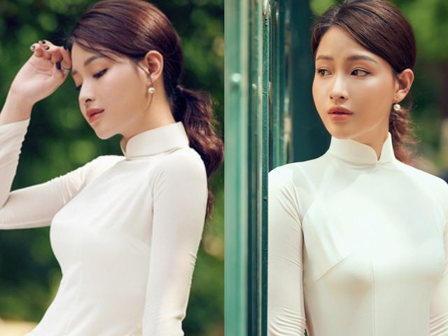 Ca nhạc - MTV - "Hoa khôi" Giọng hát hay Hà Nội khoe sắc tinh khôi trong tà áo dài trắng