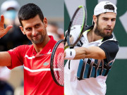 Thể thao - Video tennis Djokovic - Khachanov: Dễ dàng đoạt vé tứ kết (Vòng 4 Roland Garros)