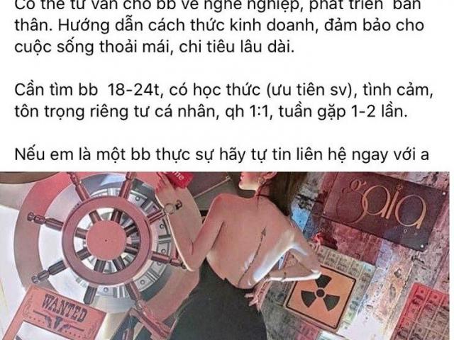 Bạn trẻ - Cuộc sống - Sugar Daddy: Đối mặt kẻ khát tình tìm "con nuôi" giải hạn