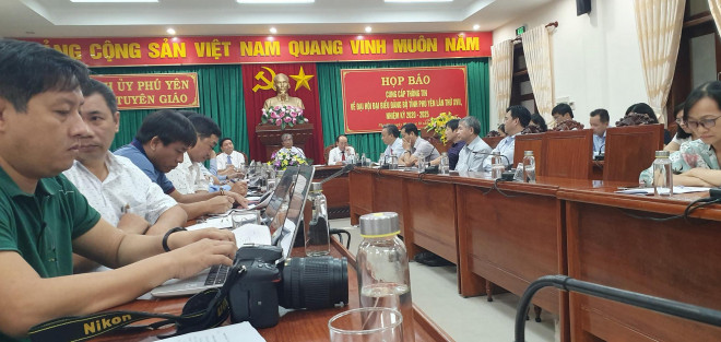 Họp báo cung cấp thông tin về đại hội đại biểu Đảng bộ tỉnh Phú Yên lần thứ XVII