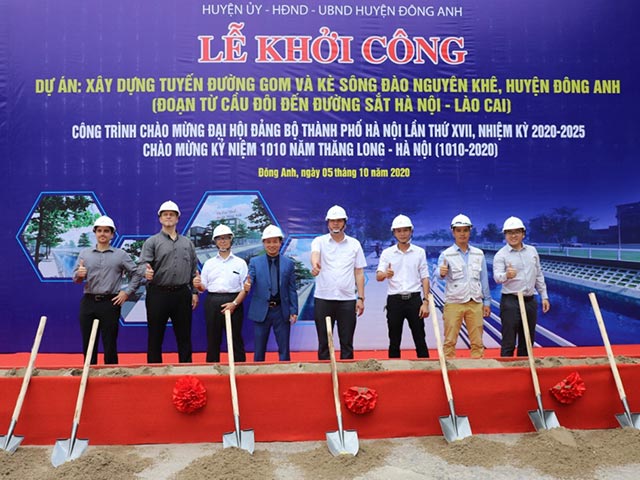 Hà Nội khởi công 3 dự án ở Đông Anh với tổng mức đầu tư hơn 1.000 tỷ đồng