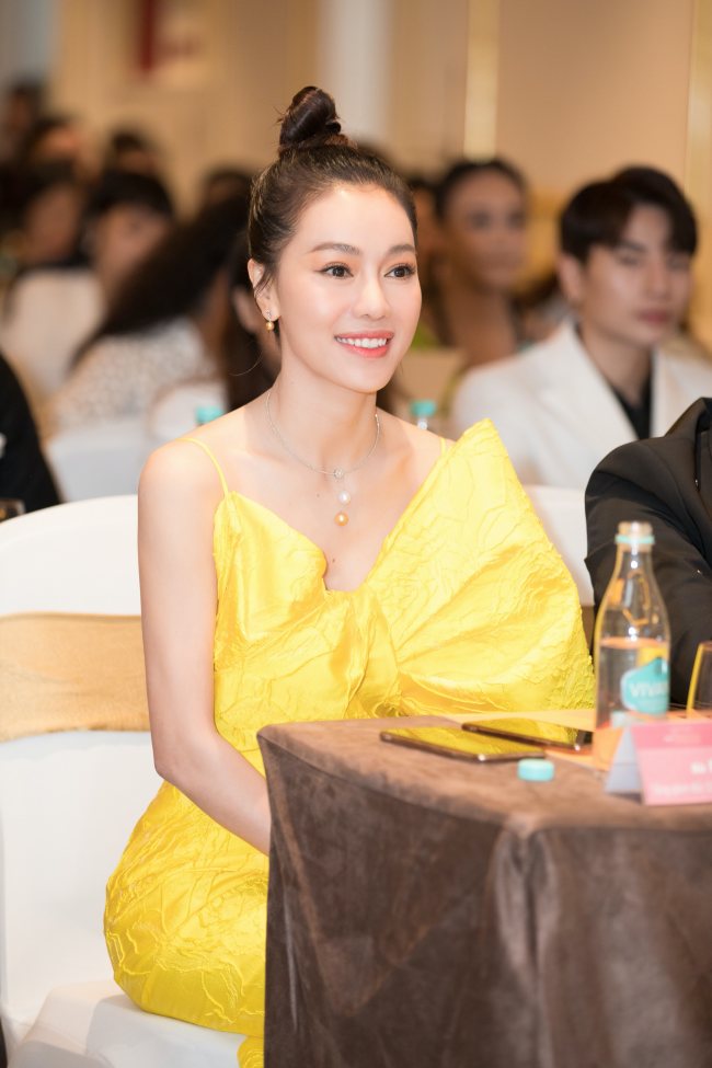 Trưởng ban tổ chức cuộc thi Hoa hậu Việt Nam bà Phạm Kim Dung.