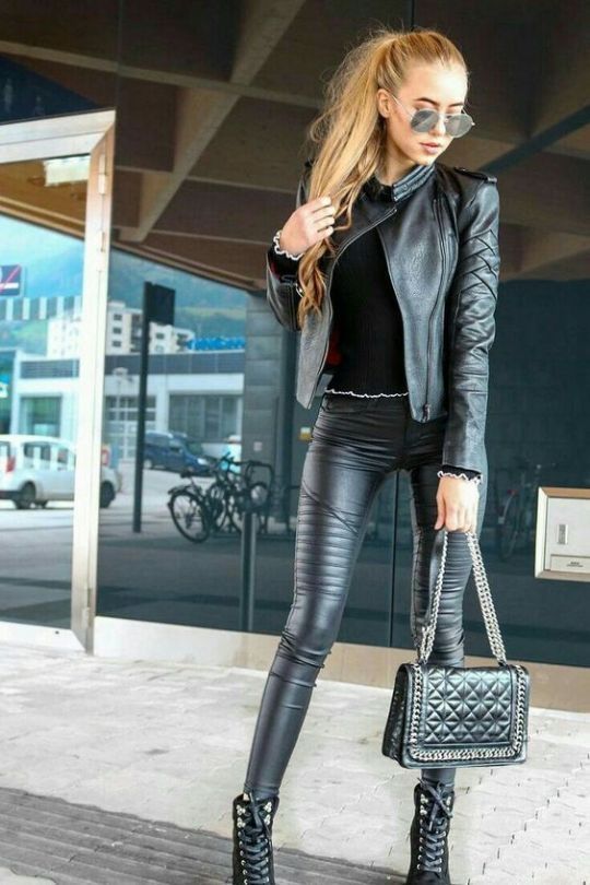 Hướng dẫn cách mặc áo khoác da sành điệu trong mùa thu đông - 2