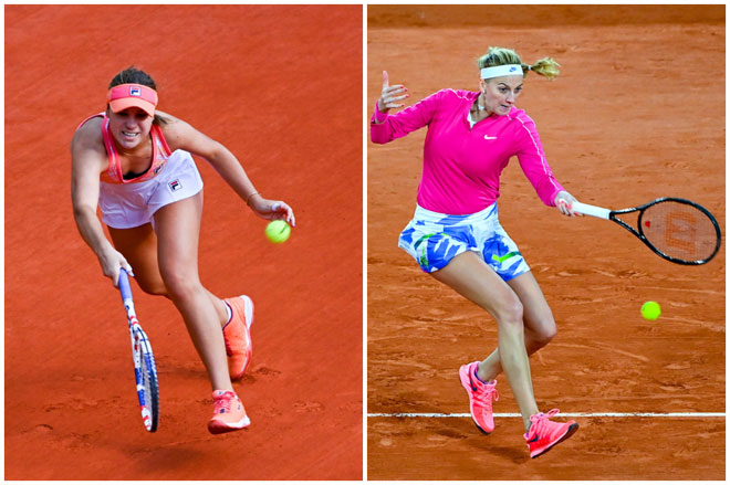 Sofia Kenin (trái) đã "lột xác" hoàn toàn sau 2 thất bại trước Petra Kvitova trong quá khứ
