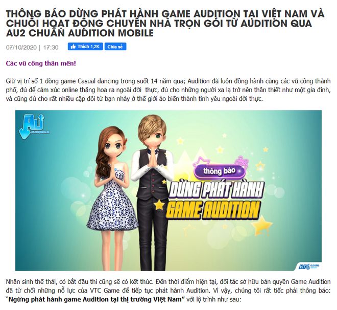 Tựa game huyền thoại Audition bất ngờ bị khai tử - 3