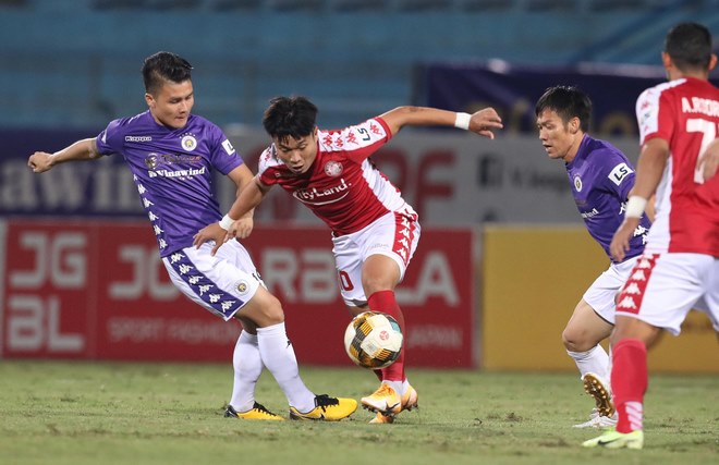 Quang Hải mang về bàn thắng thứ hai cho Hà Nội&nbsp;