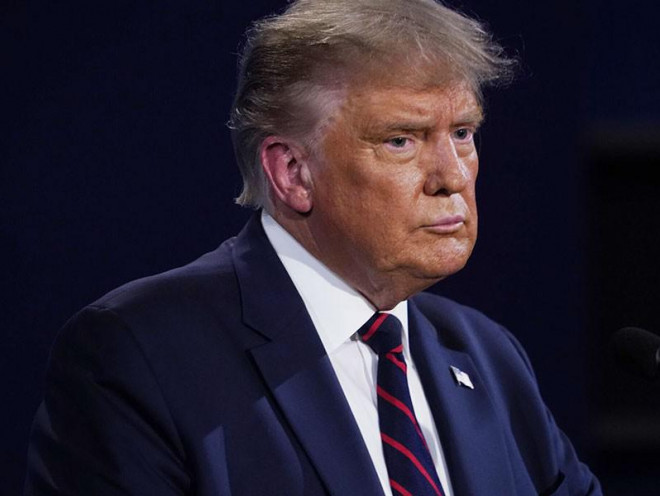 Tổng thống Donald Trump tham dự cuộc tranh luận tổng thống đầu tiên ở bang Ohio ngày 29-9. Ảnh: CNN