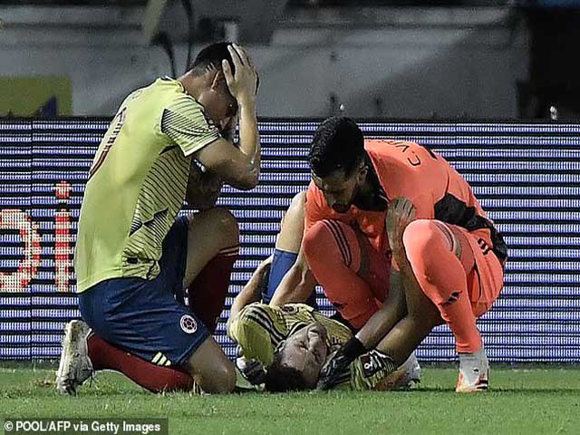 SAO Atletico gãy chân khủng khiếp, James Rodriguez ôm đầu kinh hoàng