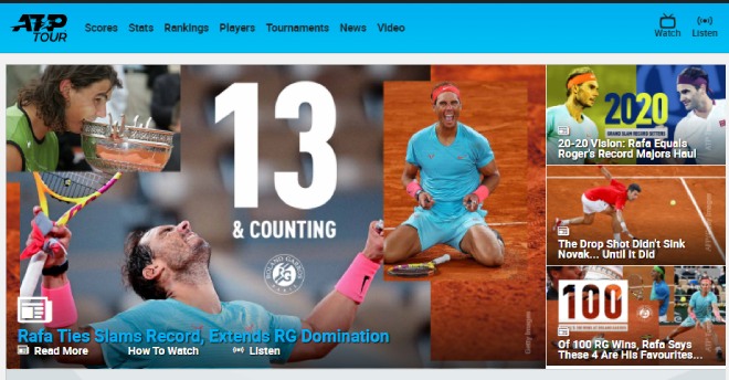 Những kỳ tích vĩ đại của Nadal được ATP thống kê