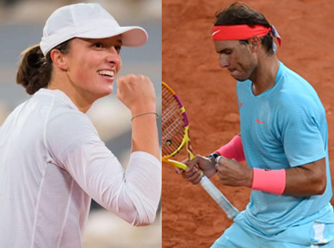 Swiatek và Nadal, hai nhà vô địch đơn nữ và nam Roland Garros 2020