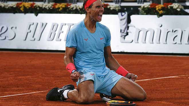 Nadal thắng hoàn toàn áp đảo Djokovic trong 3 set ở trận chung kết Roland Garros