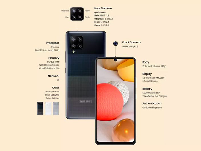 Thời trang Hi-tech - Galaxy A42 5G ra mắt, giá 10,5 triệu đồng
