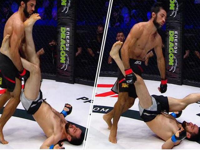 Media - Hai võ sĩ knock out đối thủ bằng đòn... gót