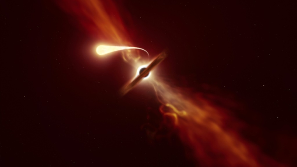 Video: Hiếm thấy khoảnh khắc hố đen khổng lồ nuốt chửng ngôi sao nặng như Mặt trời - 1