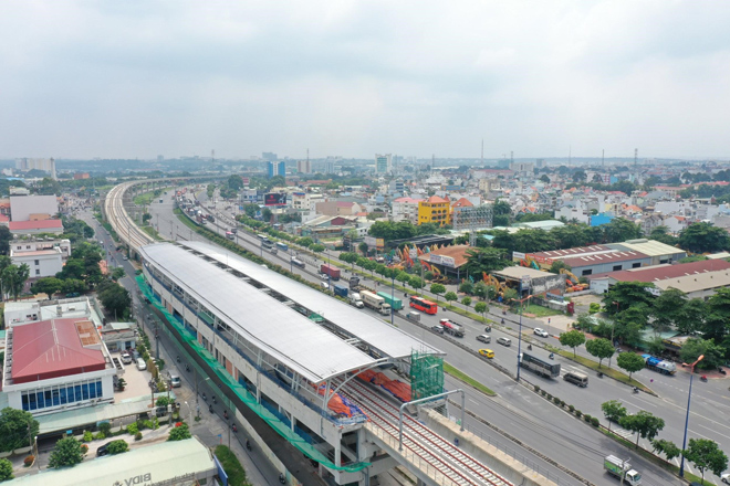 Tuyến Metro số 1 dự kiến sẽ hoàn thành vào cuối 2021