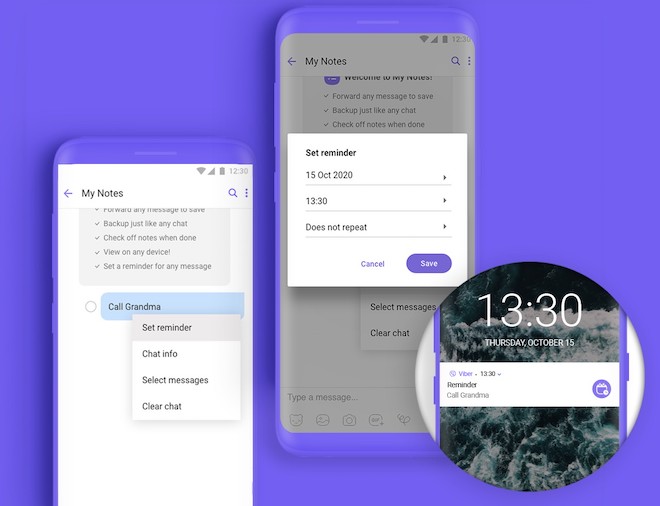 Cách tạo nhắc nhở, đánh dấu lịch hẹn nhanh chóng bằng Viber - 1