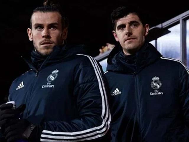 Bale và Courtois trong màu áo Real