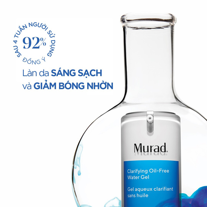 Murad Clarifying Oil-Free Water Gel: công nghệ đột phá cho da dầu thiếu ẩm - 3