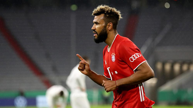 "Kép phụ" Choupo-Moting tỏa sáng với một cú đúp cho Bayern Munich