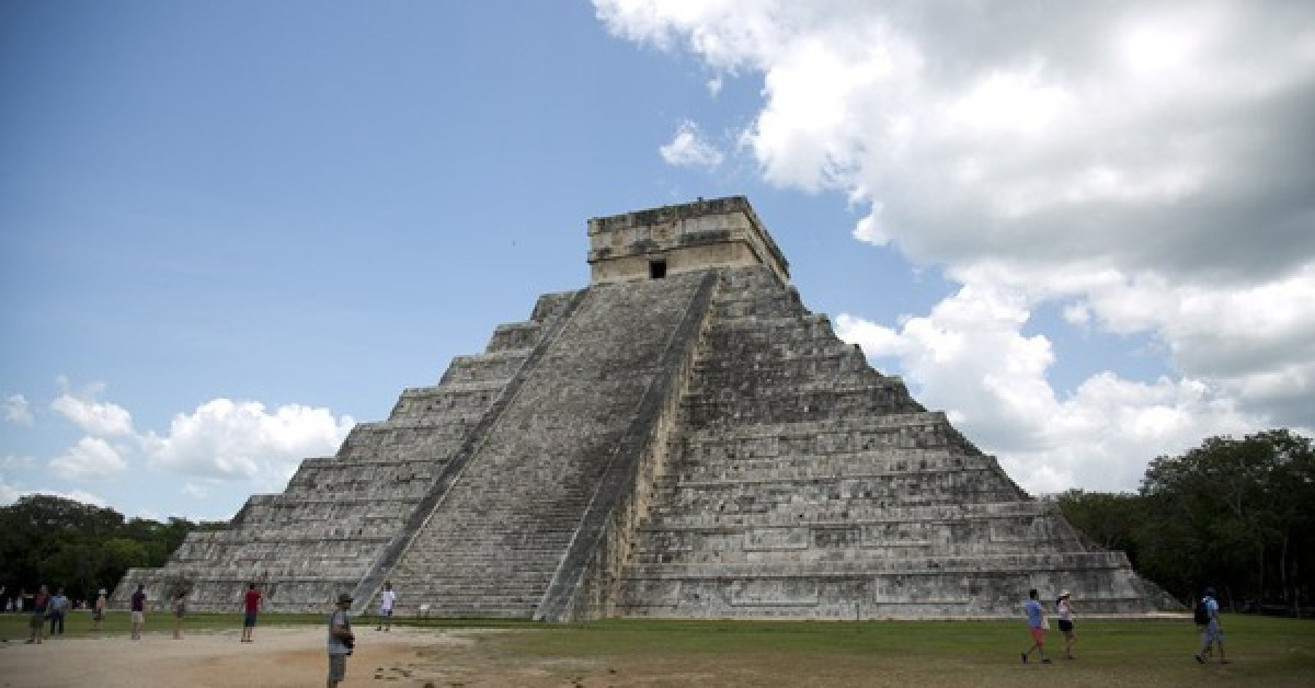 Một kim tự tháp Maya ở Mexico - Ảnh: AP