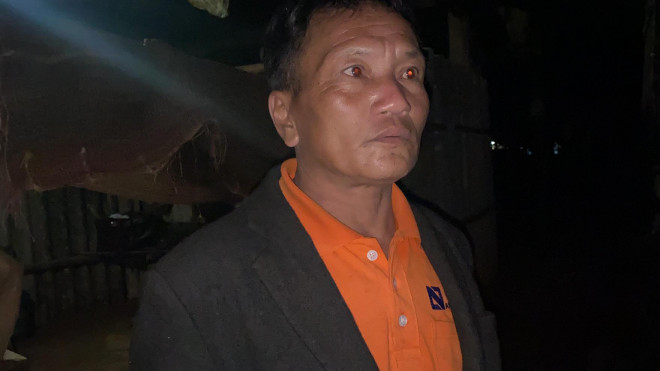 Ông Hồ Văn Chiến, 48 tuổi, lo sợ khi trong buổi chiều nghe tiếng nổ lần 2.