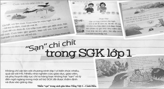 Nhiều “sạn” trong sách giáo khoa Tiếng Việt 1 – Cánh Diều.