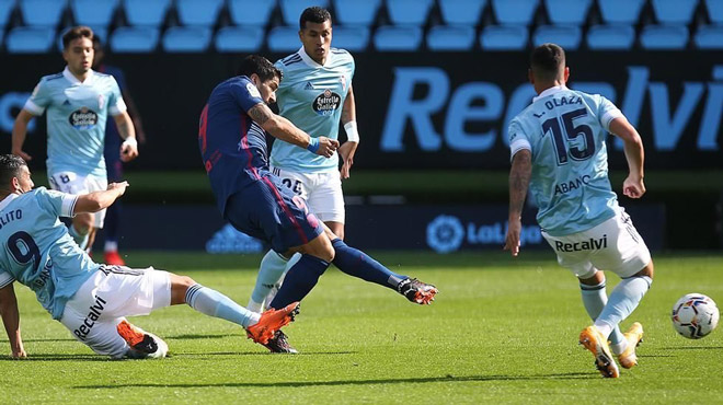 Video highlight trận Celta Vigo – Atletico Madrid: Luis Suarez mở điểm, chốt hạ bù giờ - 1