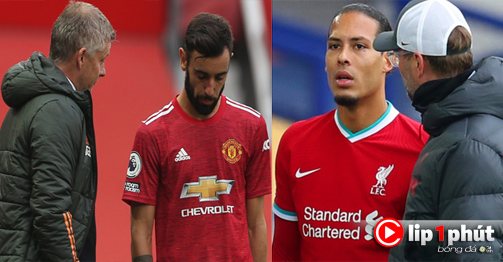 Solskjaer - Fernandes lại vui vẻ khi MU thắng to, Liverpool quá lo vì Van Dijk (Clip 1 phút Bóng đá 24H)