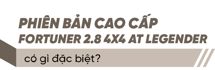 Bên trong Fortuner Legender 2.8 4X4 AT có gì đặc biệt khiến khách hàng Việt thích thú? - 6
