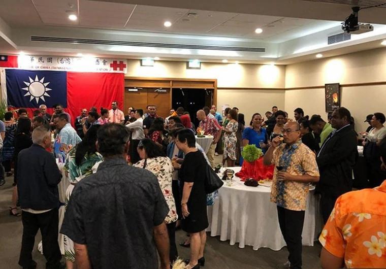 Bữa tiệc mừng ngày thành lập Đài Loan được quan chức Đài Loan tổ chức ở Fiji (ảnh: CNN)