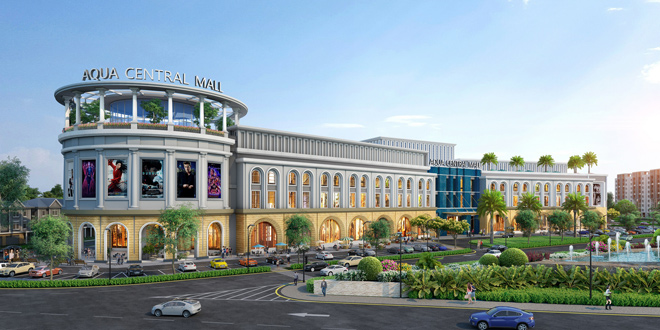 Chuỗi tiện ích nội khu hiện đại tại Aqua City