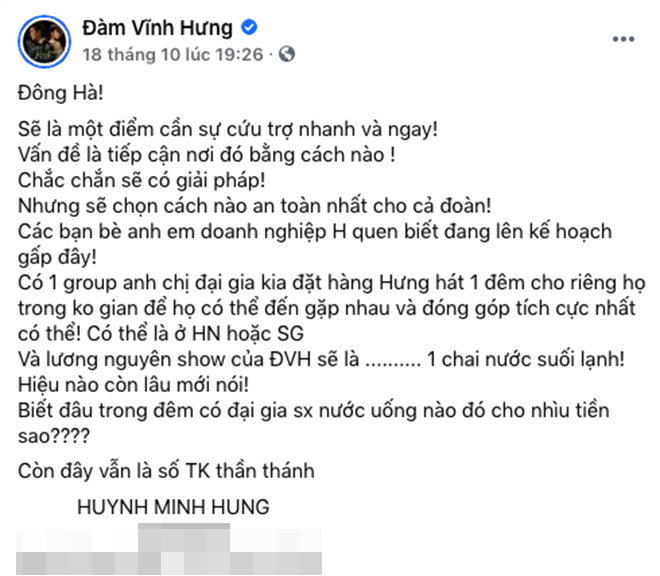 Bị nhắc "sao không đi cứu trợ miền Trung", Đàm Vĩnh Hưng không giữ được bình tĩnh - 6