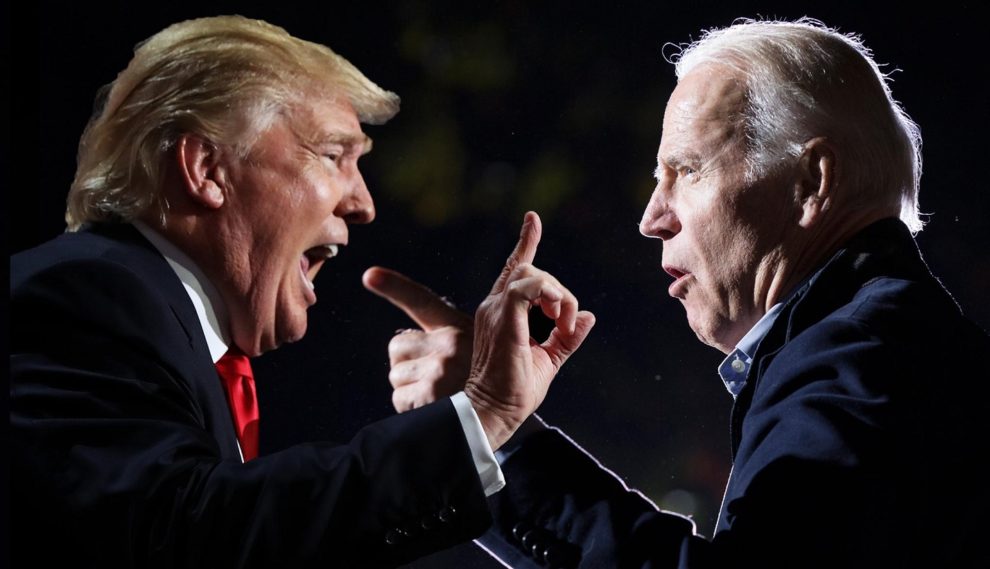 Ông Trump (trái) và đối thủ Biden. Ảnh: The Daily Chela