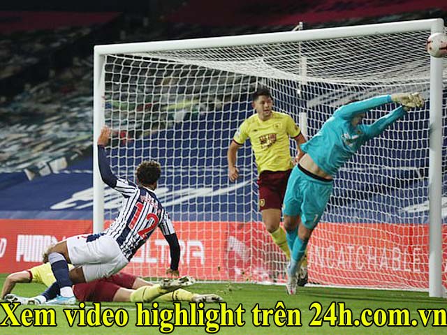 Bóng đá - Video highlight trận West Brom – Burnley: Xà ngang cứu thua, điểm nhấn “người nhện”