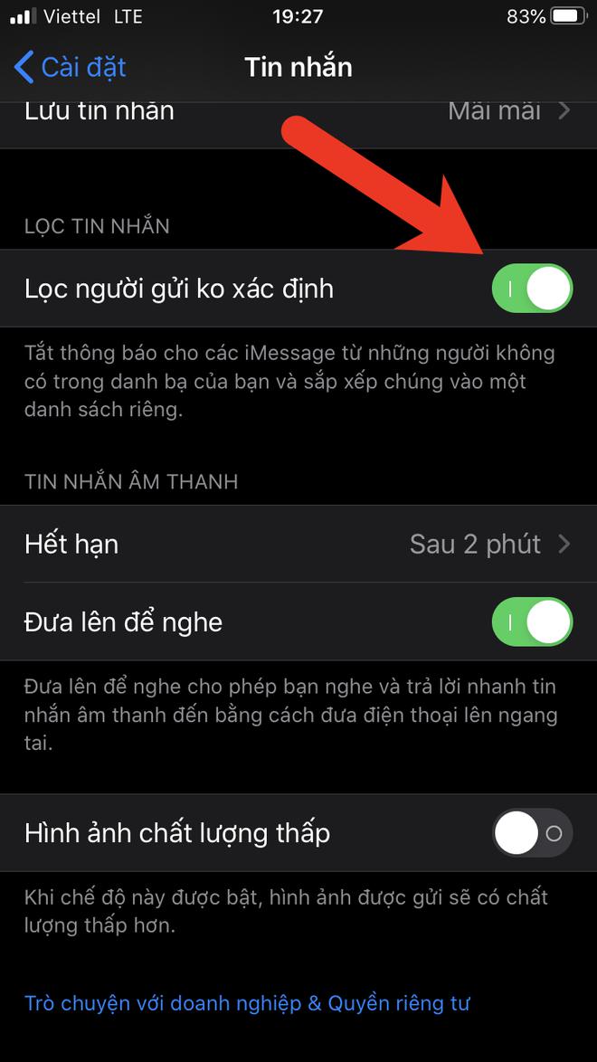 Mẹo chặn tin nhắn rác trên iPhone - 2