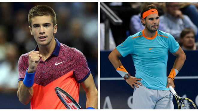 Borna Coric từng đánh bại Rafael Nadal khi mới 17 tuổi
