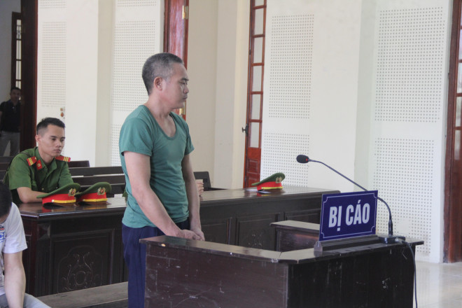 Dương Văn Chương tại phiên tòa sơ thẩm. 