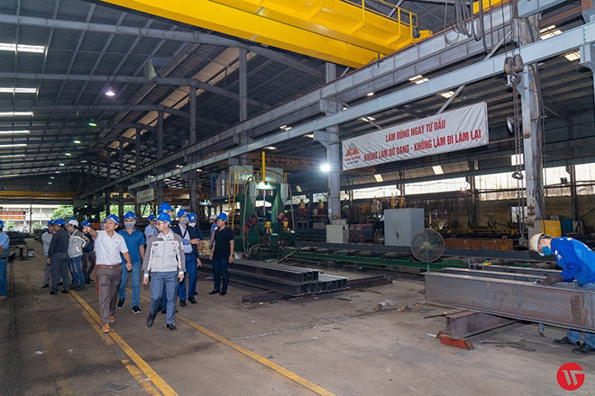 Hiệp hội Kết cấu thép Thắng Lợi tham quan các nhà máy kết cấu thép phía bắc - 1