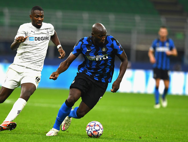 Lukaku đã ghi bàn ở 9 trận liên tiếp tại các cúp châu Âu cho Inter Milan