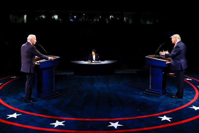 Ông Trump hay ông Biden là người chiến thắng trong cuộc tranh luận cuối cùng? Ảnh: AP