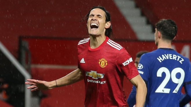 Cavani ra mắt Ngoại hạng Anh: Dứt điểm cực "bén", MU mừng hụt - 4