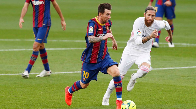 Messi và Barcelona bại trận trước Real Madrid