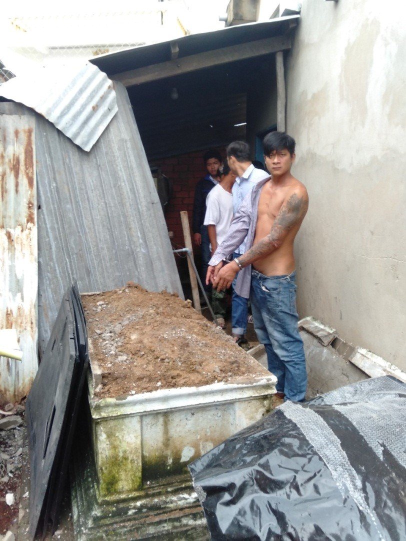 Điệp bị bắt tại hiện trường