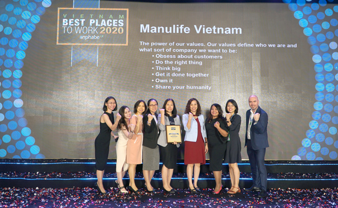 Với nền văn hóa giàu nội lực, Manulife trở thành thương hiệu tuyển dụng hấp dẫn tại VN