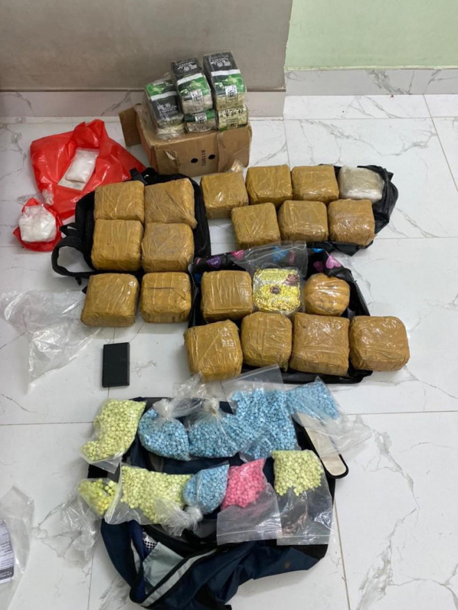 Số lượng ma túy thu giữ là cực lớn. Ảnh AX