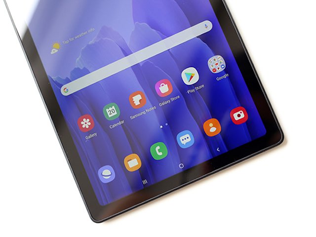 Ảnh thực tế Galaxy Tab A7 tích hợp 4 loa ngoài, nghe gọi được