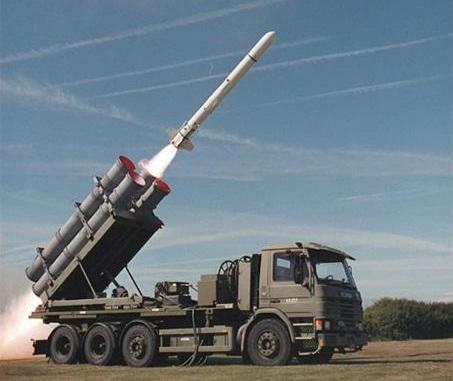 Tên lửa chống hạm Harpoon có thể được gắn trên xe tải cơ động.