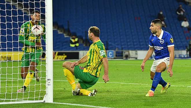 Video highlight trận Brighton - West Brom: Bàn đá phản gây cười, bước ngoặt phút 83 - 1