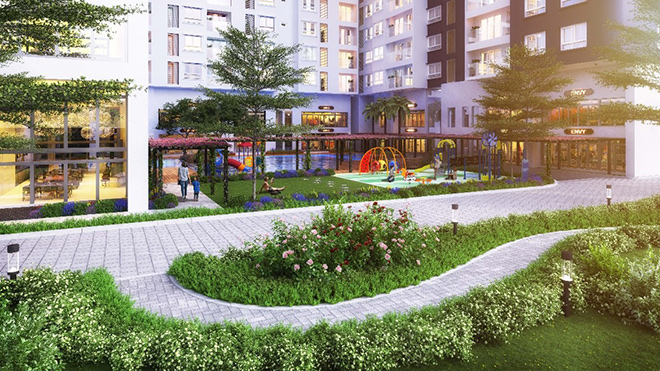 Không gian sống đa tiện ích, gần gũi với thiên nhiên tại C-Sky View.