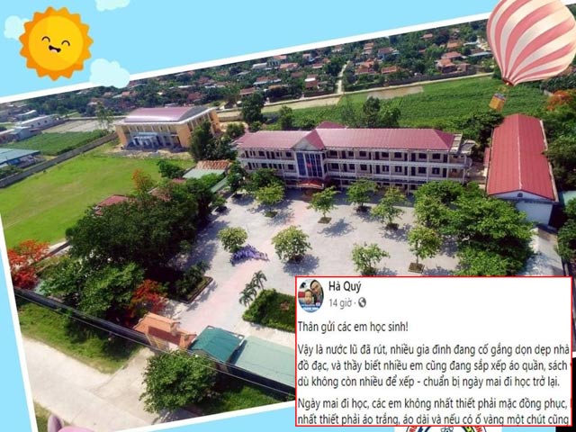 Bạn trẻ - Cuộc sống - Thầy hiệu trưởng Quảng Bình viết tâm thư xúc động gửi học sinh vùng lũ